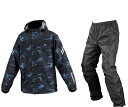 【超ポイントバック祭 15日まで!】※要エントリー コミネ KOMINE バイク用 防水 レインスーツ 雨具 カッパ RK-5393 ブレスターレインウェア フィアート ブルー カモ Mサイズ 03-5393/BLCAMO/M