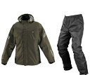 【超ポイントバック祭 15日まで!】※要エントリー コミネ KOMINE バイク用 防水 レインスーツ 雨具 カッパ RK-5393 ブレスターレインウェア フィアート オリーブ Lサイズ 03-5393/OLIVE/L