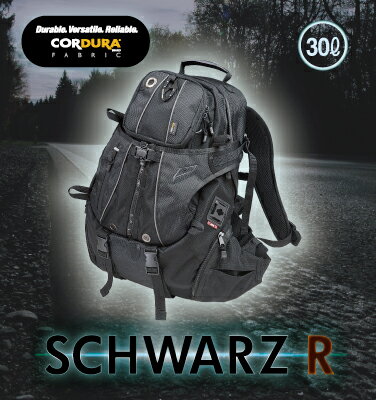 【20日は全品ポイント2倍！】 ROUGH ROAD (ラフ ロード) バイク用 リュック SCHWARZ R アタックザック シュバルツ 30L RR9557SWZ