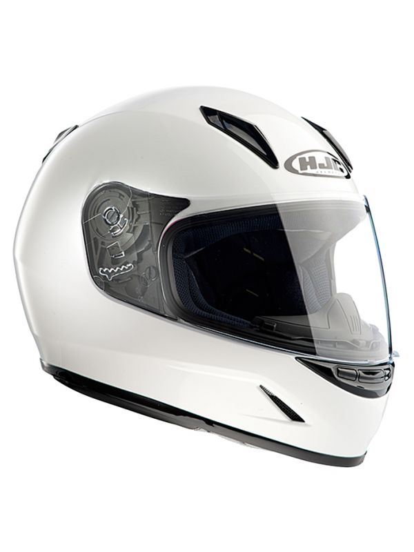 RSタイチ (RS TAICHI) バイク用 ヘルメット フルフェイス HJC CL-Y ソリッド ホワイト キッズ・レディース Mサイズ (51-52) HJH0570100M