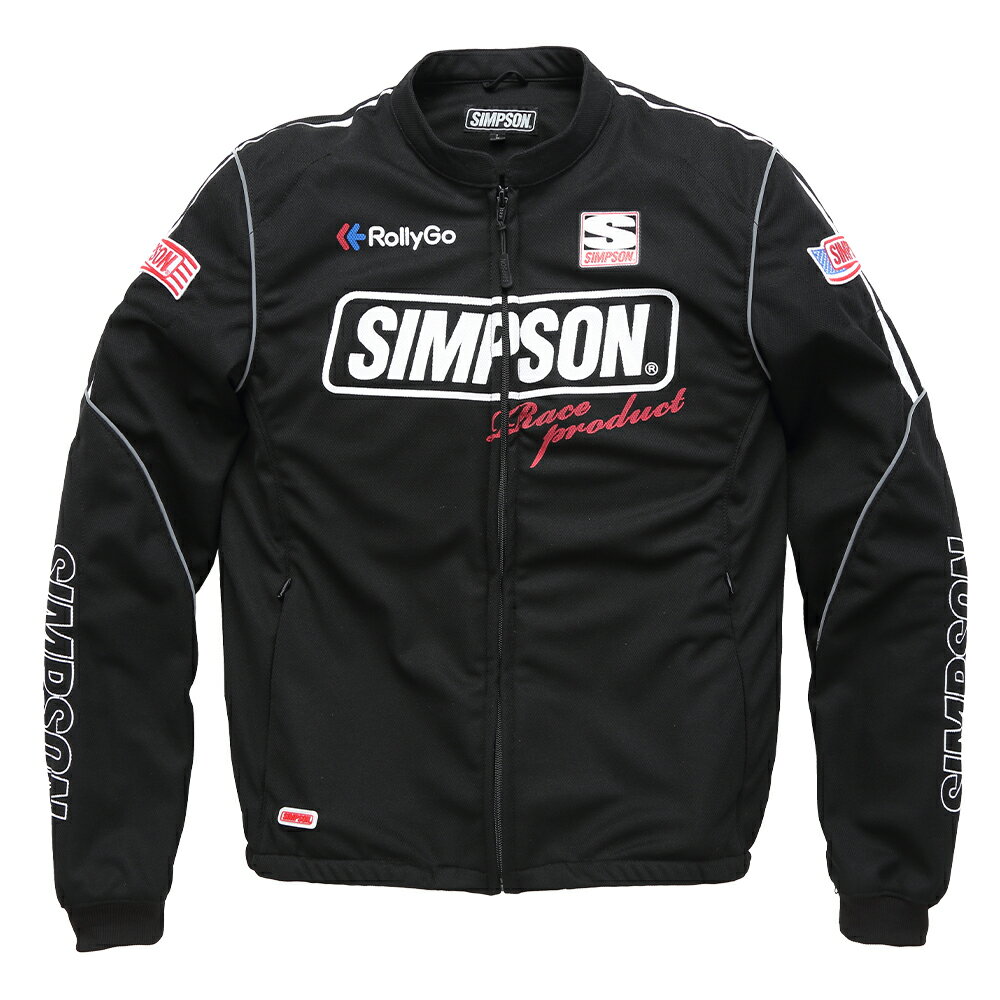 SIMPSON シンプソン バイク用 ジャケット メッシュ クール ジャケット ホワイト Lサイズ NSM-2208LTD