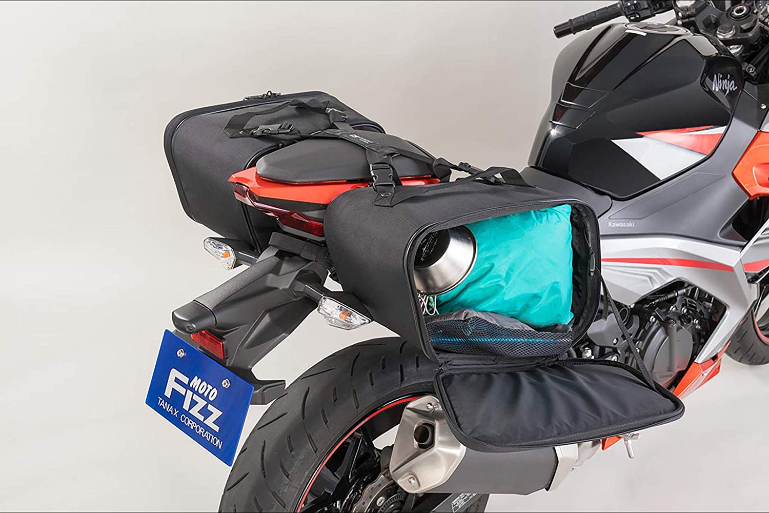 【20日は全品ポイント2倍！】 タナックス TANAX バイク用 MOTOFIZZ サイドバッグ ライトスポルトサイドバッグ ブラック MFK-262 3