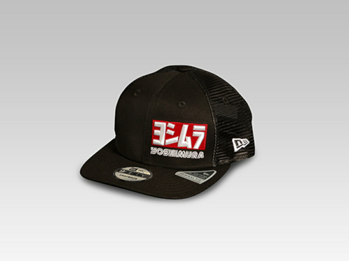 【20日は全品ポイント2倍！】 ヨシムラ YOSHIMURA NEW ERA CAP (ブラック) メッシュ 品番:902-220-1100