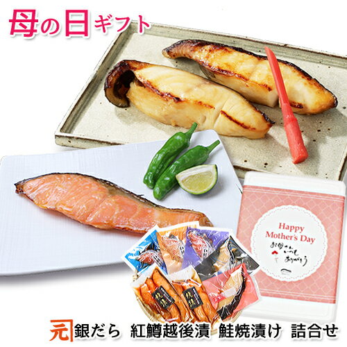母の日ギフト 銀だら・紅鱒越後漬 鮭焼漬 詰合せ