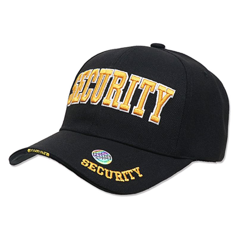 USキャップ SECURITY ソリッド ブラック（AC-CP-VM036-14）