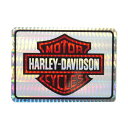 HARLEY-DAVIDSON ハーレーダビッドソン 1980-90年代 ビンテージ デッドストック ホログラムステッカー デカール (A3406) バー＆シールド