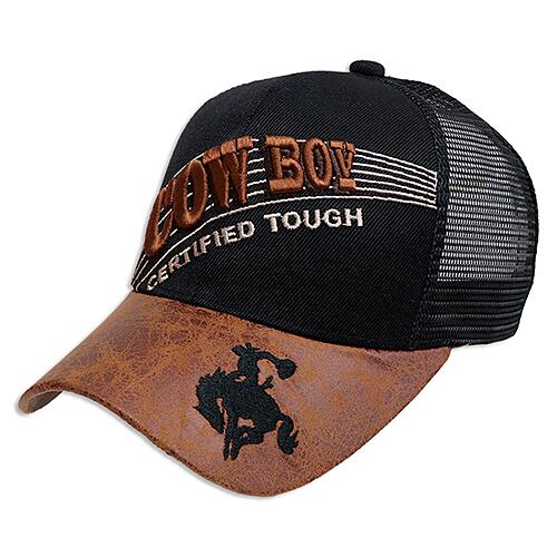 Rakuten - COWBOY TRUCKER MESH　キャップ 　帽子　メッシュキャップ　ソリッド　ブラック （AC-CP-VM170-22）
