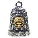 【送料無料!】バイカーベル Gold Skull |お守り・魔除け・バイカー・グレムリンベル・ガーディアンベル