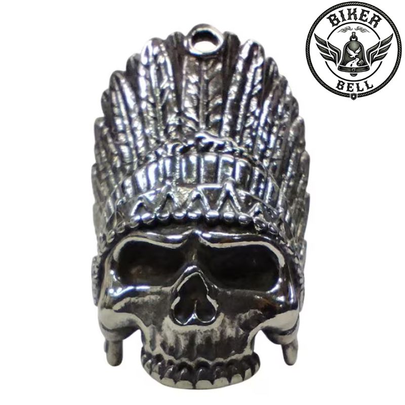 Rakuten - ビッグサイズ バイカーベル Indian Skull｜お守り・魔除け・バイカー・グレムリンベル・ガーディアンベル インディアンスカル