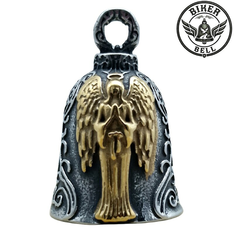 乐天商城 - 【送料無料！】バイカーベル Praying Angel GOLD｜お守り・魔除け・バイカー・グレムリンベル・ガーディアンベル