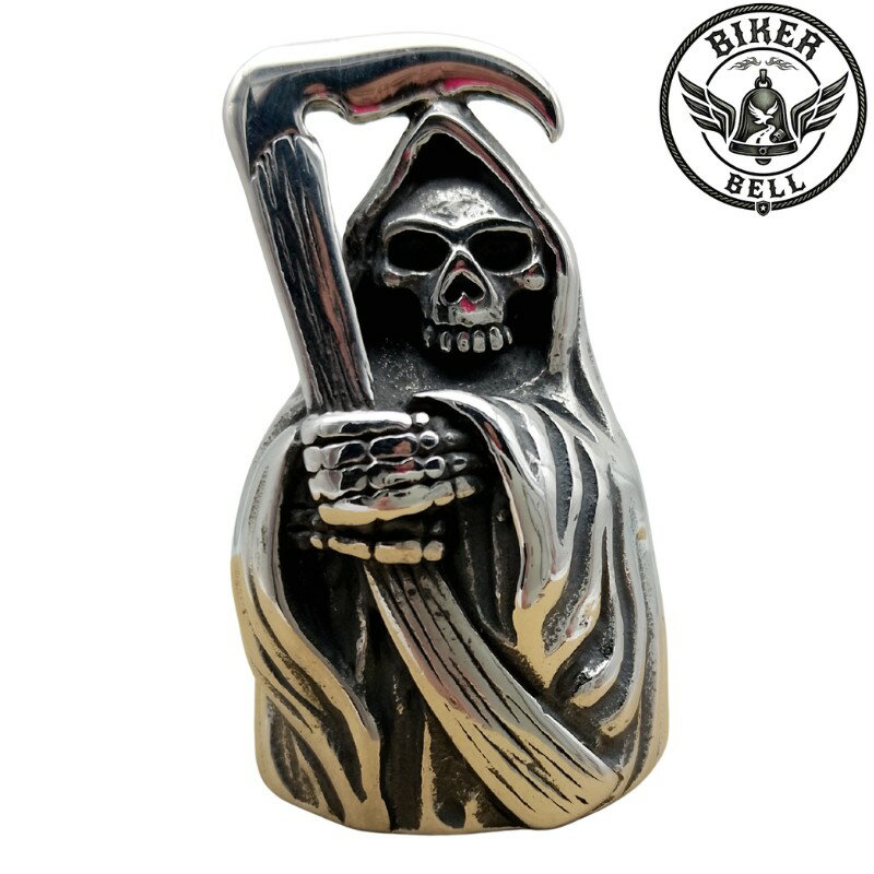 乐天商城 - ビッグサイズ バイカーベル Grim Reaper｜お守り・魔除け・バイカー・グレムリンベル・ガーディアンベル
