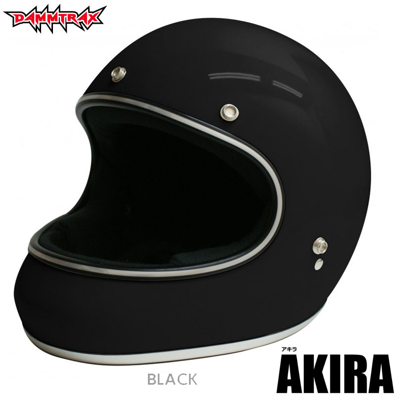 【セール！29 OFF！】DAMMTRAX フルフェイスヘルメット＜AKIRA＞アキラ ブラック｜2サイズ｜ダムトラックス FULLFACE HELMET