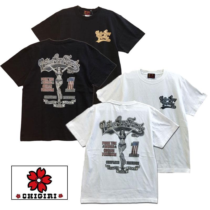 樂天商城 - CHIGIRI｜半袖 Tシャツ　NATIVE GANG FAMILY　NGF42-591 ｜2カラー・4サイズ｜