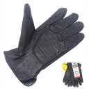 【送料無料】HEAVY ナパグローブ 鹿革パームパッチ(PALM PATCH)【808PPFL】コットンフリースライナー冬用 ブラックNAPA GLOVE　ディアスキン