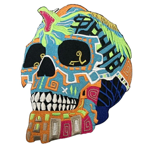 乐天商城 - 【刺繍パッチ】SUGAR SKULL　シュガースカル　刺繍パッチ　バイカー　ワッペン