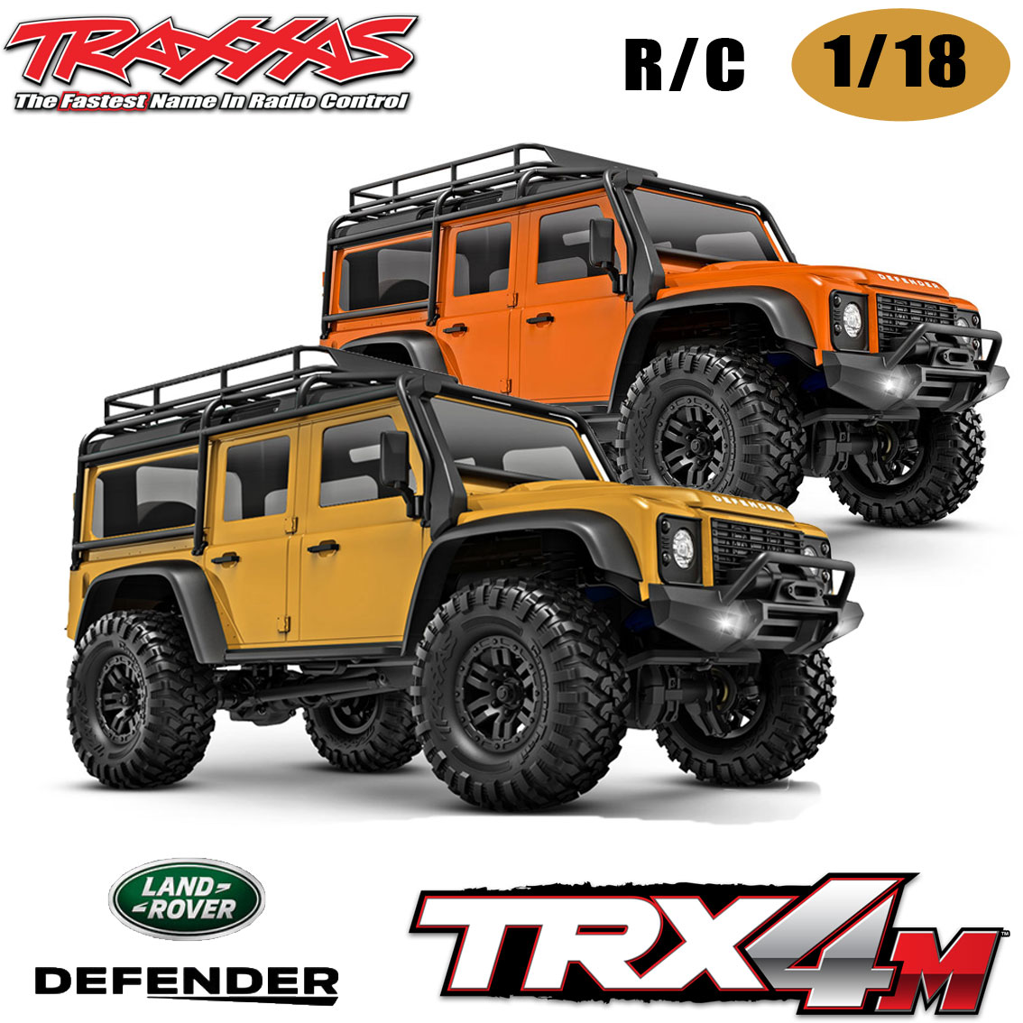 TRAXXAS トラクサス 1/18 ラジコン「TRX-4 M」Land Rover DEFENDER ディフェンダー｜限定色2カラー｜