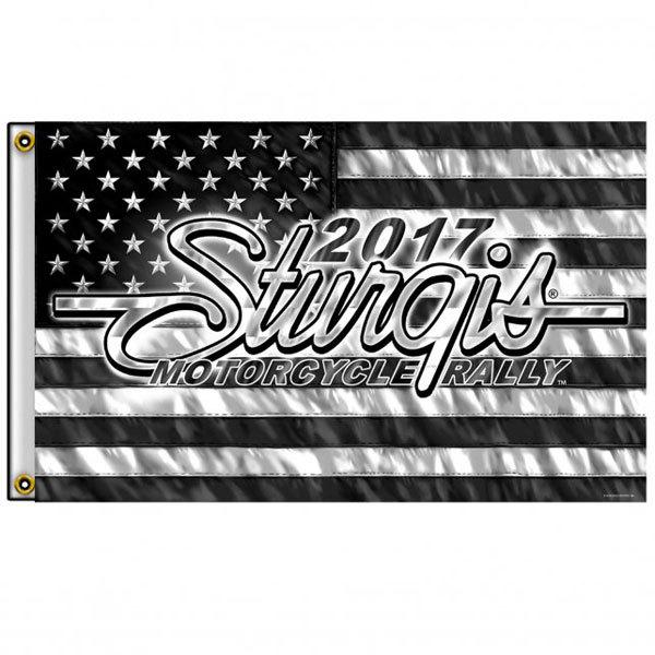 乐天商城 - スタージス　フラッグOfficial 2017 Sturgis Motorcycle Rally American Black and White Flag