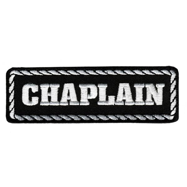 Rakuten - 【HotLeathers】MC役職パッチ 《CHAPLAIN/牧師》 刺繍パッチ　4インチ　ワッペン