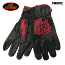 HOT LEATHERS Uni-Sex Black 'Bolt' Deer Skin Leather Gloves メカニックグローブバイク 鹿革 手袋【GVD2001】