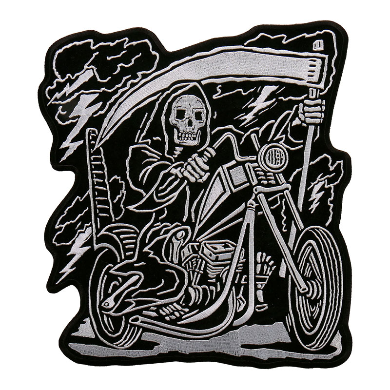 Rakuten - 【HOT LEATHERS】刺繍パッチ Reaper Rider Patch　9x11インチ ワッペン［PPA9657］特大パッチ