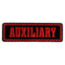 【HotLeathers】MC役職パッチ 《AUXILIARY/予備軍・援軍》 刺繍パッチ 4インチ ワッペン
