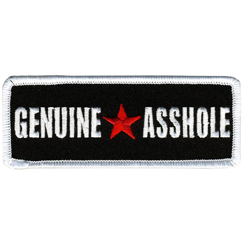 Rakuten - 【HOT LEATHERS】刺繍パッチ Genuine Asshole 　4インチ ワッペン［PPL9258］
