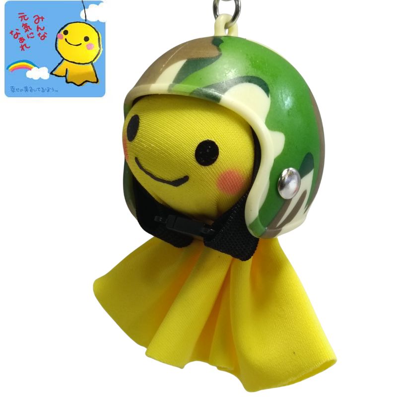樂天商城 - てるぼう＆ヘルメットキーホルダーセット『グリーンカモ』　雨　梅雨　てるてる坊主 ［TKC-59］