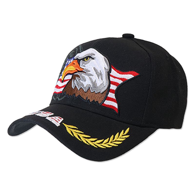 樂天商城 - キャップ AMERICAN USA EAGLE （AC-CP-VM140-01） ブラック