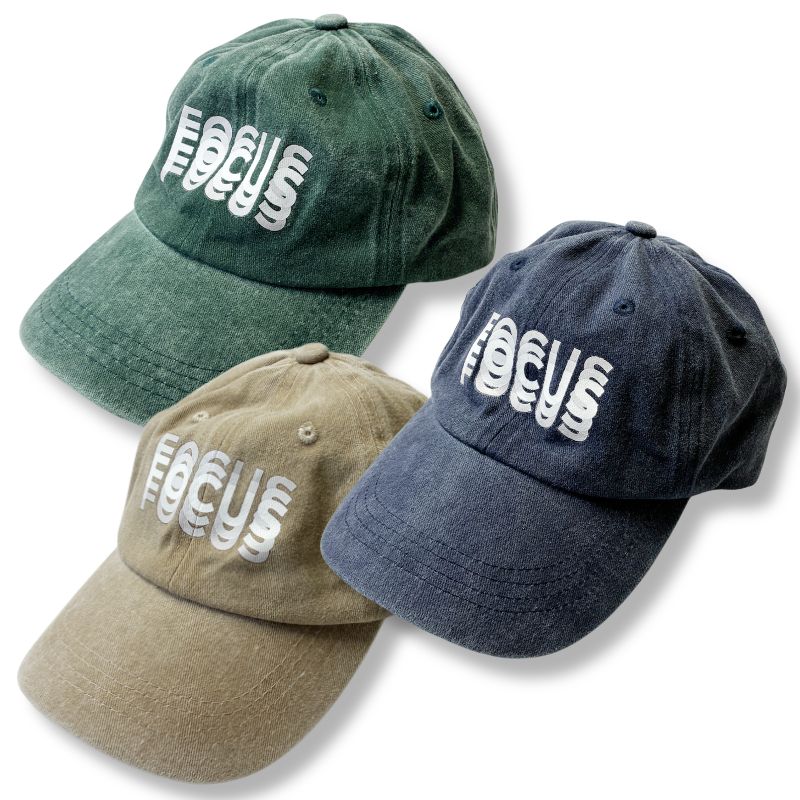 Rakuten - FOCUS CAP フォーカス ロゴ キャップ 帽子 3カラー │ ネイビー or カーキ or グリーン│サイズ：フリー（FOCUS-CAP）