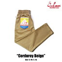 COOKMAN/クックマン　Chef Pants Corduroy Beige シェフパンツ「Beige」（ユニセックス）コーデュロイ　ベージュ