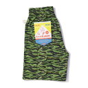 COOKMAN/クックマン Chef Pants Short シェフパンツ「Ripstop Tiger Camo Green」(ユニセックス)リップストップ タイガーカモ グリーン 緑(4)