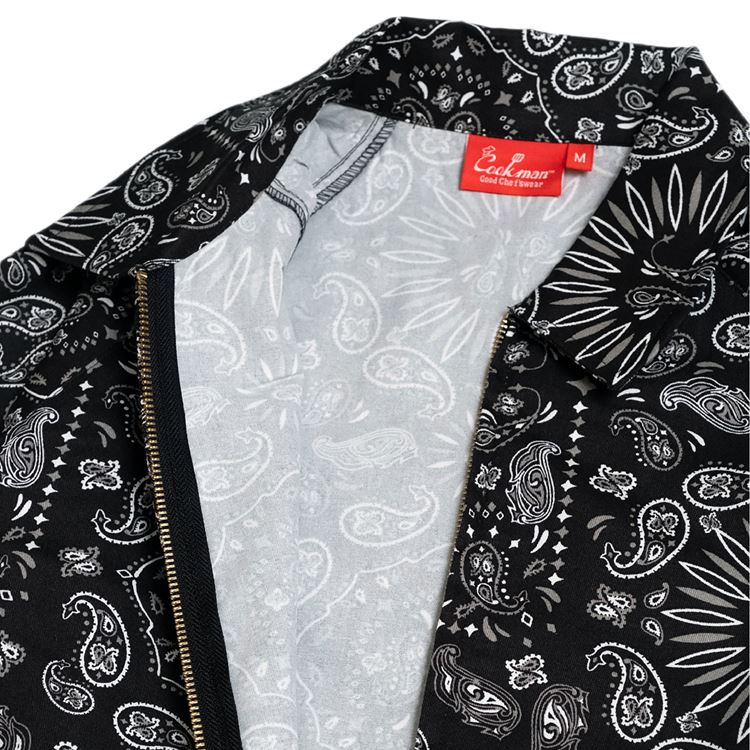 COOKMAN/クックマン　デリバリージャケット Delivery Jacket Paisley Black（ユニセックス）ペイズリー　ブラック 3