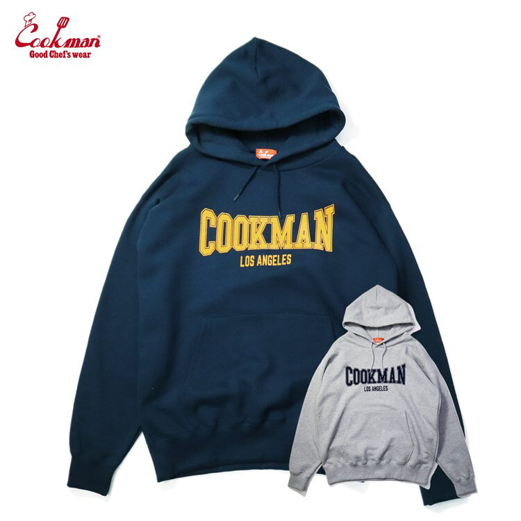 COOKMAN/クックマン　フードパーカー Pullover Hoodie League logo　2カラー │ ネイビー or グレー│　アメカジ（ユニセックス）のサムネイル