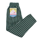 COOKMAN/クックマン Chef Pants シェフパンツ「Stripe Dark Green」（ユニセックス）ストライプ ダークグリーン グリーン ストリート アメカジ