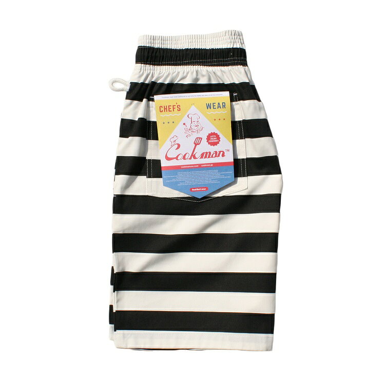 COOKMAN/クックマン　Short Chef Pants 　ショートシェフパンツ「Border」 （ユニ...