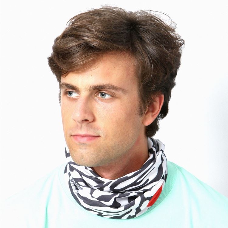 COOKMAN/クックマン　シェフズスカーフ 　Chef's Scarf 　Zebra　ゼブラ　チューブ　マスク　UVカット