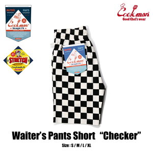 COOKMAN/åޥ󡡥硼ȥѥġWaiter's Pants Short Checker Black١ʥ˥å˥å֥ååϡեѥġѥ