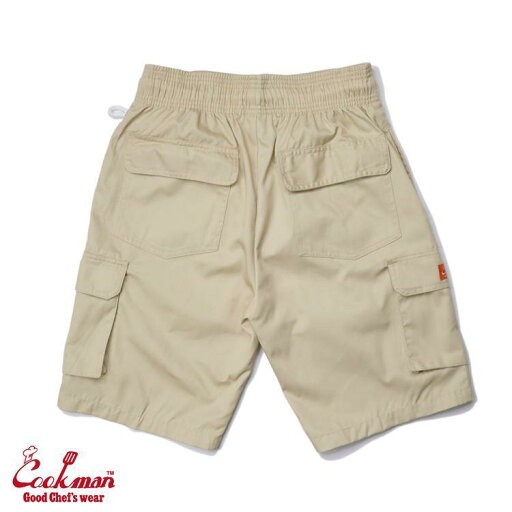 COOKMAN/クックマン シェフパンツ ショート カーゴ Chef Pants Short Cargo 「Sand」(ユニセックス)サンド ベージュ ハーフカーゴパンツ COOKMAN/クックマン シェフパンツ ショート カーゴ Chef Pants Short Cargo 「Sand」(ユニセックス)サンド ベージュ ハーフカーゴパンツ