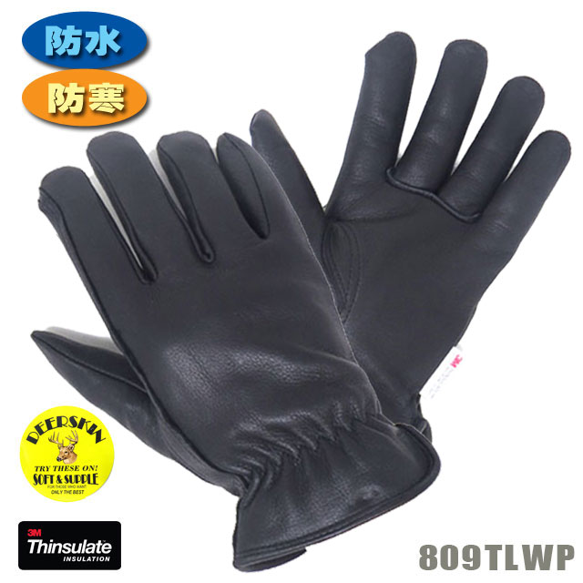 【送料無料】NAPAGLOVE / ナパグローブ 防水鹿革ショート・シンサレート（冬用）［809TLWP］NAPA GLOVE　ディアスキ…