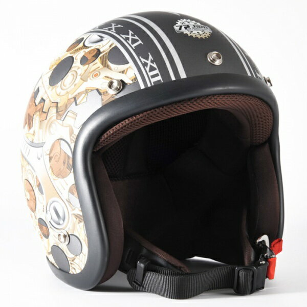 【72JAM HELMET】ジャムテック 72JAM ジェット ヘルメット CHRONO(ガンメタ)｜FREEサイズ(57～60cm未満)｜ ＜JJ-25＞SG／PSC規格適合