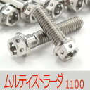 ▽DUCATI ムルティストラーダ1100/S チタンボルトセット ジェネレーターエンジンカバー レーススペックタイプ シルバー/12本set (DU6002GNSI)