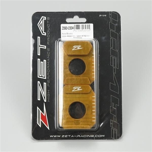 [展示品 未使用品] ◇GSX-R600/750 '11-'19 ZETA リアアクスルブロック ゴールド (ZS93-2304) [中古]