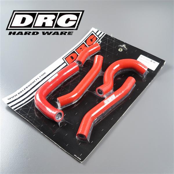 [展示品 未使用品] ◇CRF250R/'16-'17 DRC シリコン ラジエターホースキット レッド (D47-01-033) [中古]