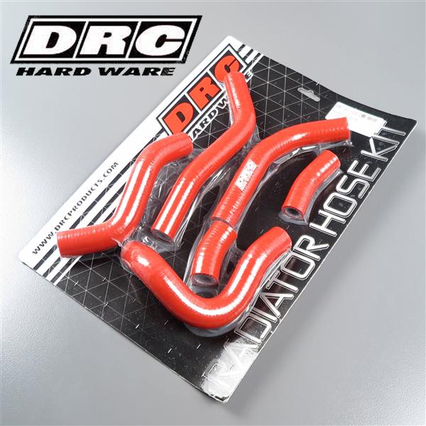 [展示品 未使用品] ◇CRF450R/'15-'16 DRC シリコン ラジエターホースキット レッド (D47-01-103) [中古]