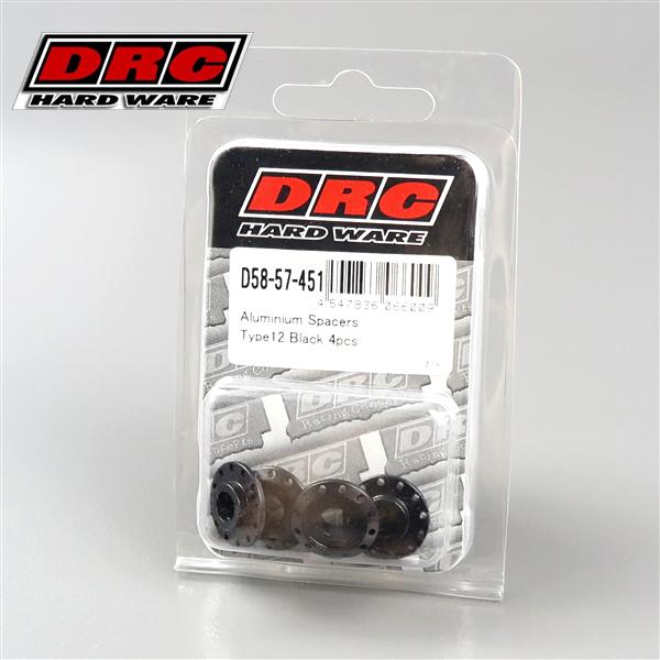 [展示品 未使用品] ◇DRC M6用 Φ18mmアルミスペーサー Type12/4個入 ブラック (D58-57-451)検索/ワッシャー [中古]