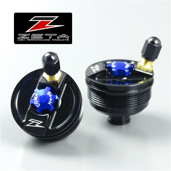 [展示品 未使用品] ◇KX450F '13-'14 ZETA フロントフォーク トップキャップ ブラック (ZE56-10070)検索/アジャスター [中古]