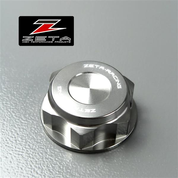 展示品 未使用品 ◇ZETA CNC ステムナット チタンカラー M28×36-P1.0 H17 YZF-R1/ZX-10R/GSX-R1000等 (ZS58-1308) 中古