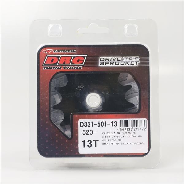 [展示品 未使用品] ◇ YZ125 BW200 IT175 IT200 KX125 KDX175 KDX200 DRC DURA フロントスプロケット 520サイズ 13丁(D331-501-13) [中古]