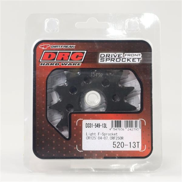 [展示品 未使用品] ◇ CR125R 04-07 CRF250R/CRF250X 04-17 DRC DURA ライト フロントスプロケット 520サイズ 13丁(D331-549-13L) [中古]