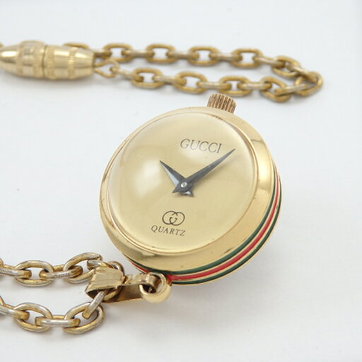 グッチ GUCCI シェリーライン ペンダントウォッチ シャンパンゴールド クォーツ GF レディース【中古】 グッチ GUCCI シェリーライン ペンダントウォッチ シャンパンゴールド クォーツ GF レディース【中古】